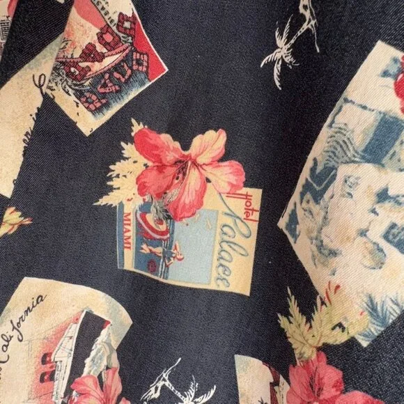 Tiki Floral Print Midi Dress - Picture 6 of 10